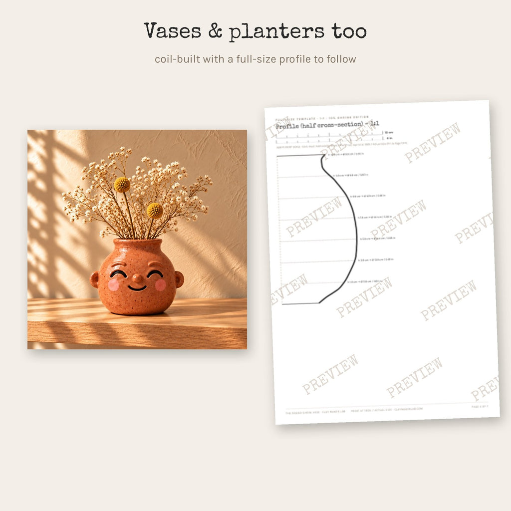 The Character Collection: 32 Pottery Templates With a Face