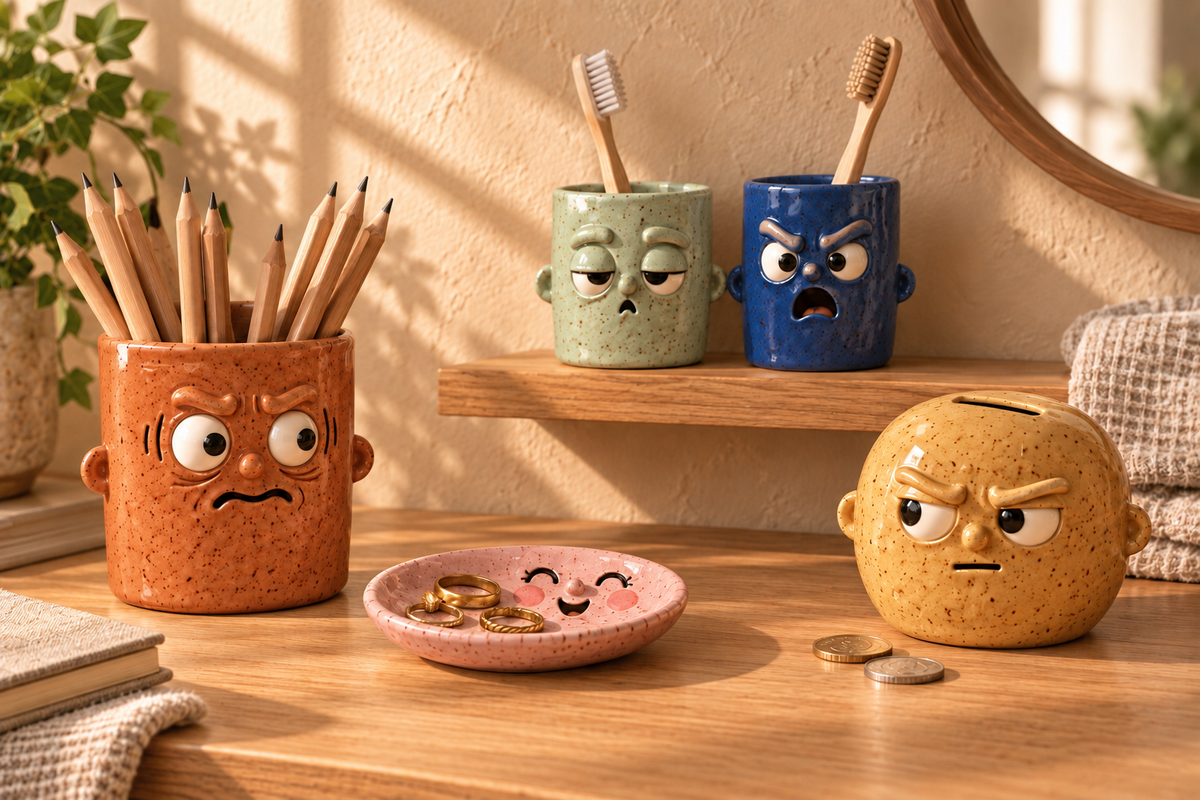 The Character Collection: 32 Pottery Templates With a Face