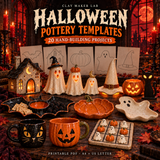 Halloween Pottery Templates Bundle — 20 Projects